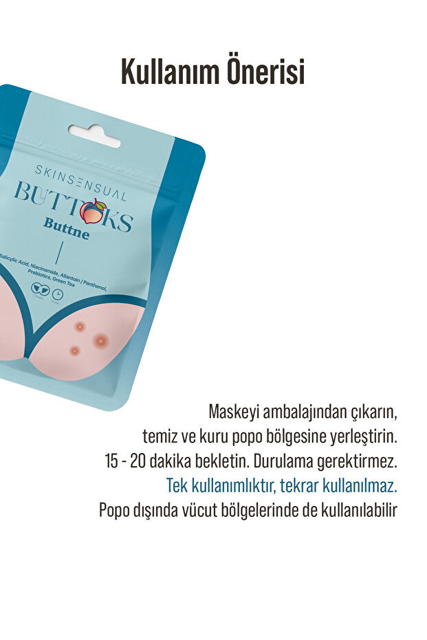 Buttoks Buttne Vücut Maskesi | Vücut Sivilceleri ve Pürüzlere Karşı